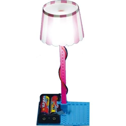 L LED Lamp DIY Homemade Plastic Table Creative Invention Science Education Manual Experimental Material Parent Child Toys Gift