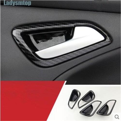 Ladysmtop Car-Styling door handle trim air vent AC panel Decorative sticker case For Ford Focus 3 (2012-2014)