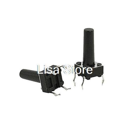 Momentary Tact Tactile Push Button Switch 4 Pin DIP Through Hole 6x6x14mm