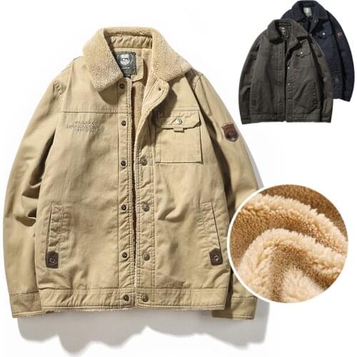 Men Wool Winter Jacket 2021 New Warm Coats Mens Bomber Jacket Tactical Fleece Lined Parkas Slim Fit Military Pilot Jackets