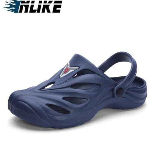 New Summer Men Beach Sandals Shoes Man Hollow Slippers Shoes Outdoor