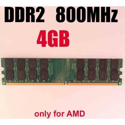 RAM DDR2 4Gb 800MHz ddr2 800 4gb Memory ddr2 4G / only for AMD / pc2 6400 memoria 4 Gb ram 800Mhz ddr 2 memory PC2-6400