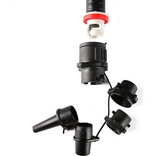 Valve Adapter SUP Pump Adapter Surf Paddle Board Dinghy Tool Canoe Assault Boat 4 Nozzle Inflatable Rowing Boat Air Valves