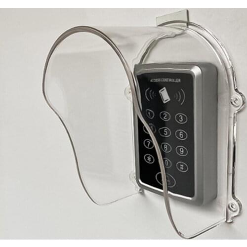 Plastic Clear Waterproof Doorbell Protective Cover Outdoor Door Access Universal Type Wireless Attendance Machine Protector Case