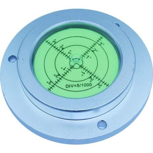 HACCURY Metal Level Bubble Universal Flange Bubble Level for Loader Crane Four Colors Size 100*75*20mm