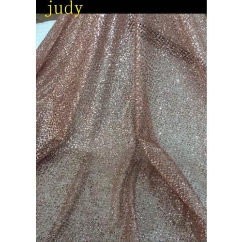Stock 5yards/bag CH328 Nude intensive spot powder mesh fashion with French cloth in the wedding dress fashion Free shipping