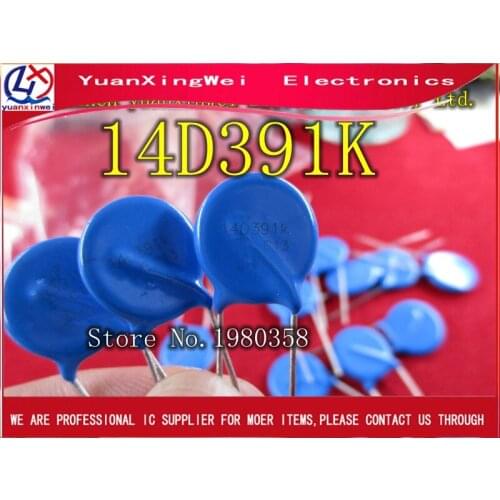 20PCS,14D391K 14K391 390V varistor diameter 14mm AC 250V DC 320V