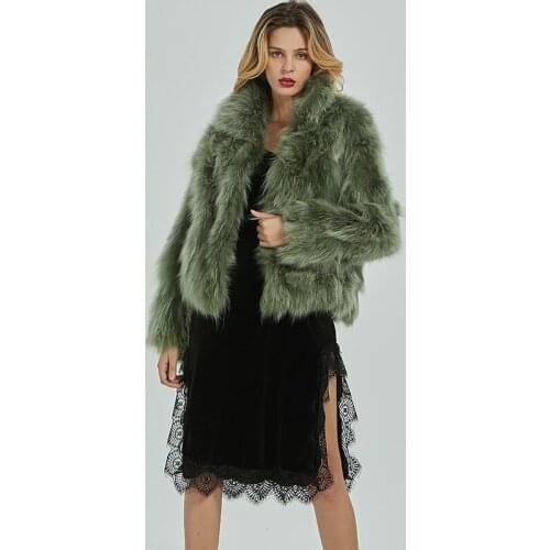 High Quality Real Fox Fur Coat Women Winter Thick Warm Stand Collar Parka Natural Fur Jacket Fashion Party Shearling Overcoat