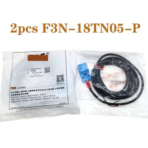 2pcs F3N-18TN05-N F3N-18TN05-N2 F3N-18TN05-P F3N-18TN05-P2 new original square proximity switch sensor