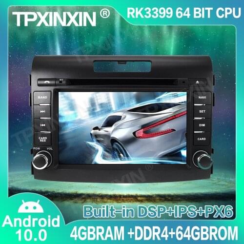 4+64GB IPS Android 10.0 For Honda CRV 2012-2016 Car Radio GPS Navigation Player Navigation Auto Multimedia Player Tape Recorder