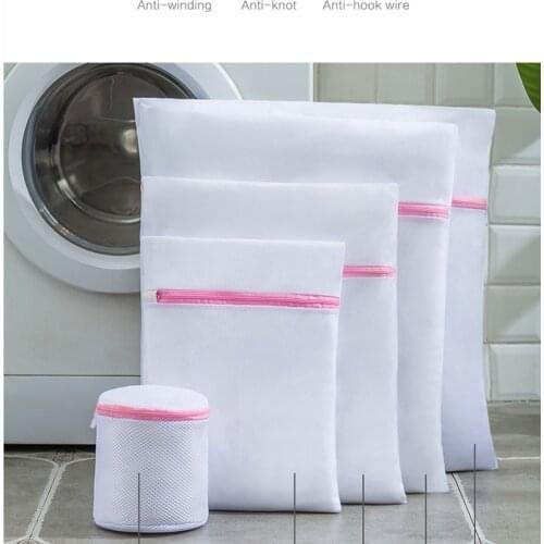 5 Size Mesh Laundry Bag set Polyester Home Organizer Coarse Net Laundry Basket Laundry Bags for Washing Machines Mesh Bra Bag