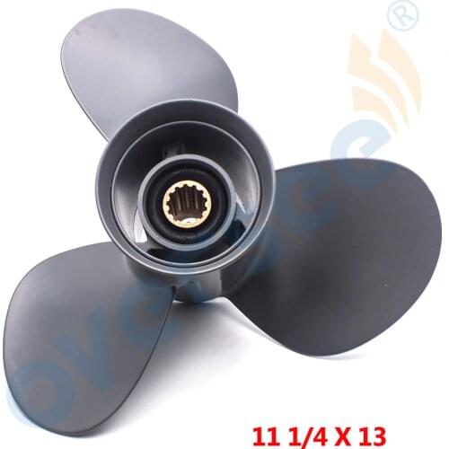 For HONDA Outboard Aluminum Propeller 58130-ZV5-000ZA 11 1/4x13 for HONDA 35-60HP