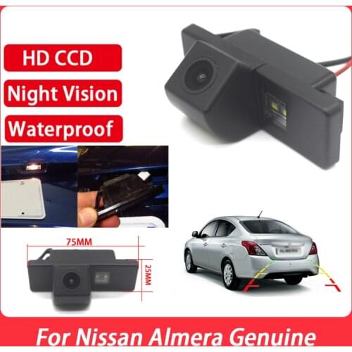CCD HD Night Vision Car back up rear view camera Waterproof High quality RCA For Nissan Almera Genuine car parking camera