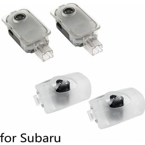 2X Car led Door logo Laser Light Projector Ghost Shadow Welcome Light for SUBARU Forester Outback legacy Impreza XV Tribeca BRZ