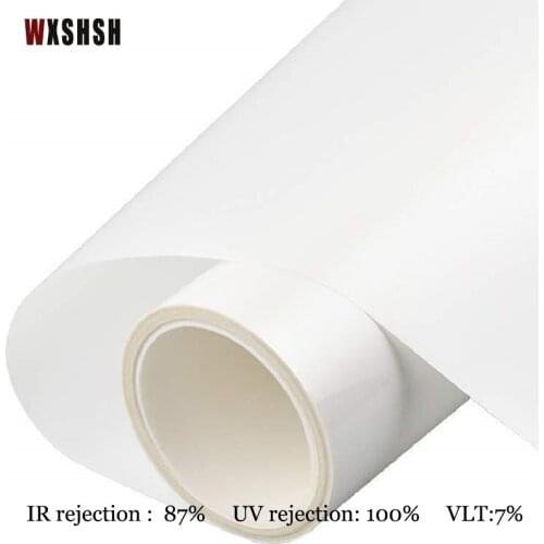 3m Length Self-Adhesive Window Film White Light Transmitting Drop-Shipping Explosion-Proof Heat Control Privacy Protection Foil
