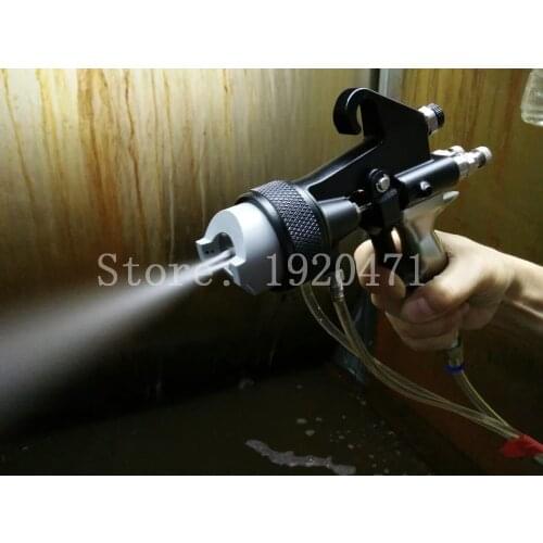 Two Head Chrome Spray Gun Dual Nozzle Silvering Polyurethane Foaming Mirror Chrome Paint Nano
