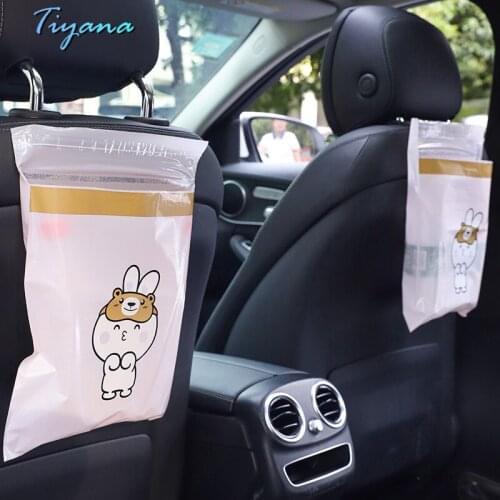 Eco Friendly Car/Household Disposable Cartoon Garbage Bag Multifunctional Double Sticky Car Cleaning Storage Bag Bolsa Basura 4