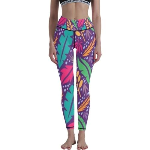 Tights Sports Women 3D Printing High Waist Hip Nine-point Pants Stretch Bottoming Yoga Pants Sports Fitness Pants Wraps Leg