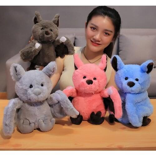 Cute Cartoon Bat Plush Toy Cute Dark Elf Bat Baby Soft Personality with Sleep Story Telling Plush Toy Gift for Kids