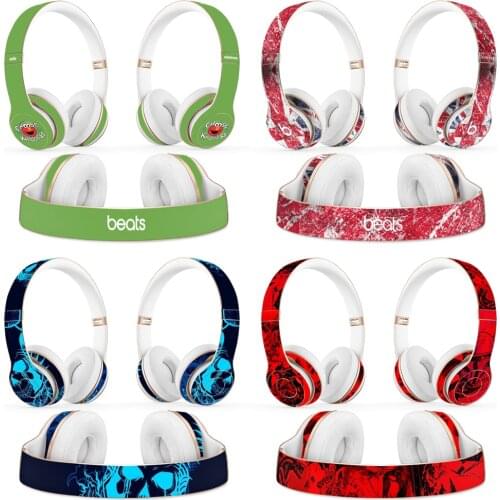 Cartoon design Headphone Sticker Universal Vinyl Decal Skin for Beats solo2 solo 3 Wireless Headphone sticker