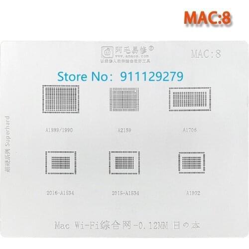 NEW Stencil for Wi-Fi IC 339S00428/00056/0251 A1989 A1990 A2159 A1706 A1534 A1932 BGA Reball Template