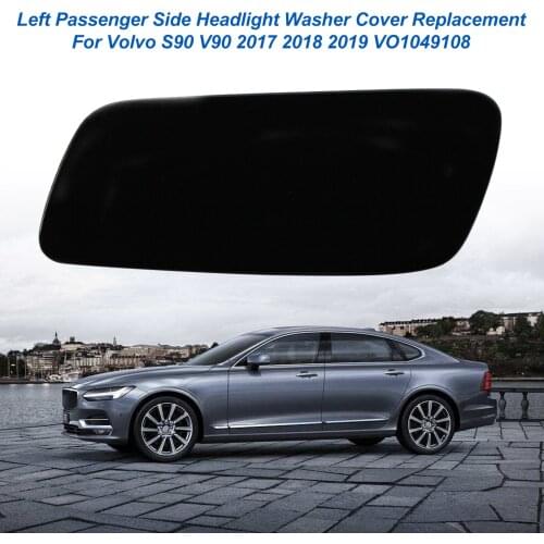 Front Bumper Left Right Headlight Washer Nozzle Cover Passenger Side Replacement For Volvo S90 V90 2017 2018 2019 VO1049108