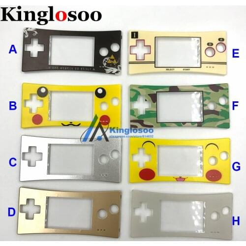 Front shell case cover faceplate for GBM Gameboy micro System