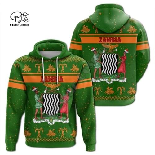 PLstar Cosmos Newest Africa Zambia Country Flag Tribe Culture Tattoo Pullover 3DPrint Men/Women Harajuku Autumn Funny Hoodies A8