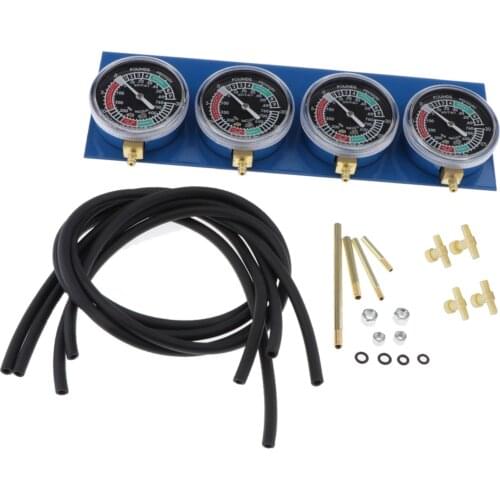 Professional Tool Carburetor Vacuum Gauge Balancer Synchronizer for 4 Cylinder Engines Yamaha Suzuki Harley