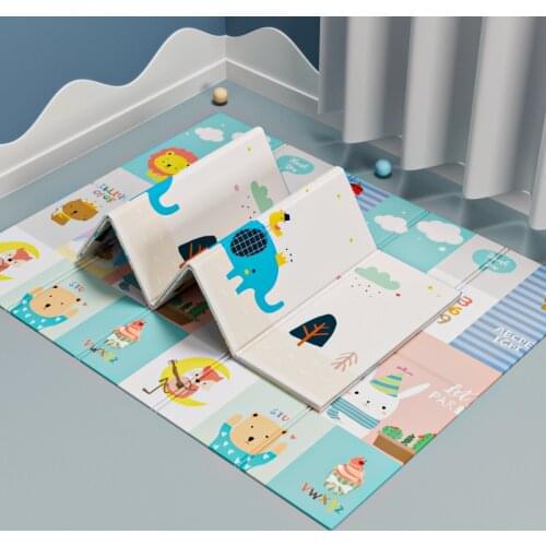 Foldable Foam Baby Mat Infant Soft Crawling Pad Kid Game Activity Rug Waterproof XPE Soft Floor Carpet Folding Blanket with Bag