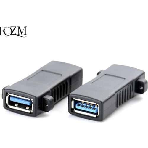 1Pc USB 2.0 3.0 Standard Female To Female Socket Panel Mount Adapter Connector Dropshipping 4.5x1.8cm