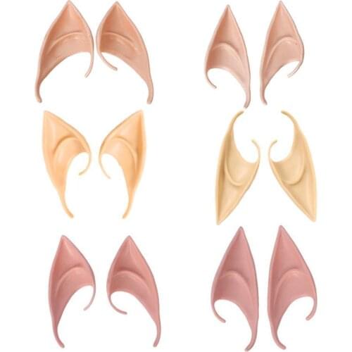 Mysterious Angel Elf Ears Latex Ears For Fairy Cosplay Costume Accessories Halloween Decoration Photo Props Adult Kids Toys