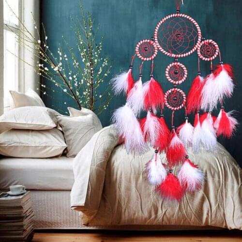 X6HD Handmade Dream Catcher With Feathers Car Wall Hanging Decoration Ornament Craft