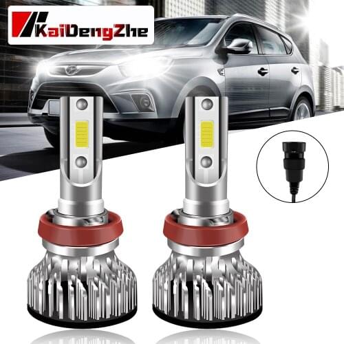 Bright Car Headlight Bulbs led h8 h9 h11 canbus Auto Bulb 16000LM 6000K 100W 12~24V Waterproof Fog Light Car Light Universal