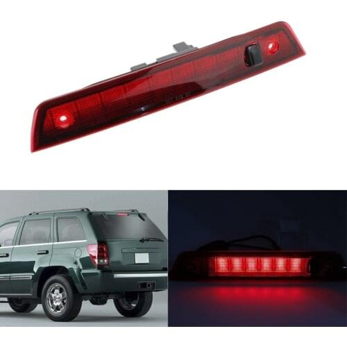 Rear Third 3Rd Brake LED Light High Mount Stop Light Reverse Brake Light for Jeep Grand Cherokee 2005-2010 (Red)