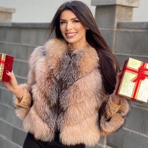 Women Fur Coat Real Fox Fur Jacket 2021 New Autumn Winter Warm Fashion Overcoat High Quality Outwear Free Shipping