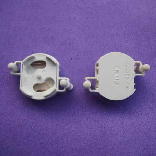 Fluorescent Lamp Holder Starter Seat Fluorescent Base Fittings 10pcs