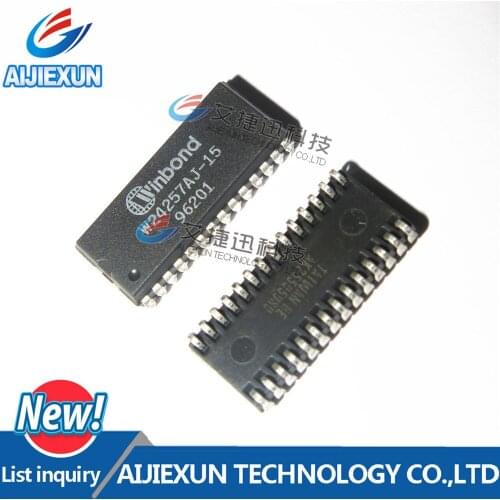 10Pcs W24257AJ-15 W24257AJ SOJ28 32K X 8 High Speed CMOS Static RAM in stock 100%New and original