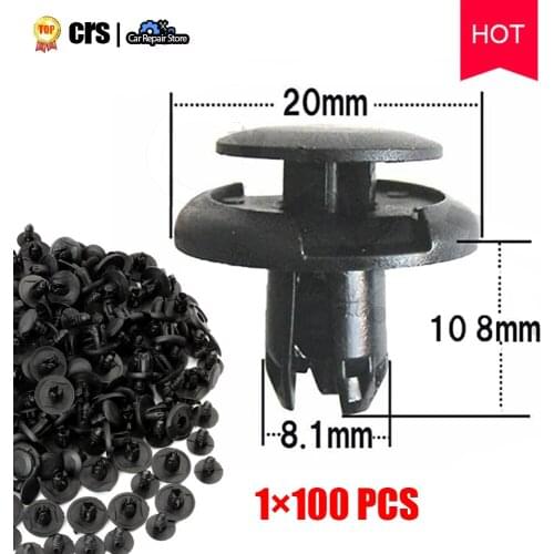 100PCS Auto Part for Honda Acura Bumper Fender Clips Extra Strong POM Polymer Rivet 91512-SX0-003 91512-SXO-003 91512SXO003