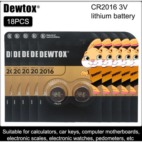 18pcs original brand for DURACELL cr2016 BR2016 DL2016 LM2016 KCR2016 ECR2016 3v button cell coin lithium batteries for watch