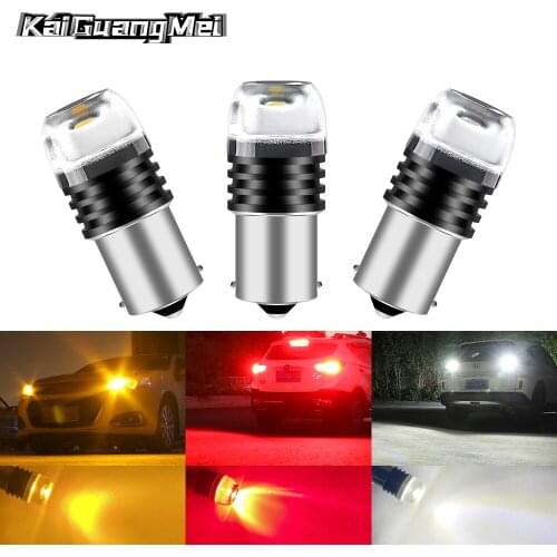2PCS 1156 BA15S P21W LED Bulb COB Reversing Light Brake Lamp Car Signal Lamp Daytime Running Light 12V Yellow White Red Ice Blue