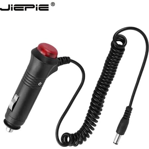 Car Adapter Charger Cigarette Lighter Plug Power Cord Socket/Plug/Connector DC 5.5mm*2.1m spring power Cable 1 to 2 for all car