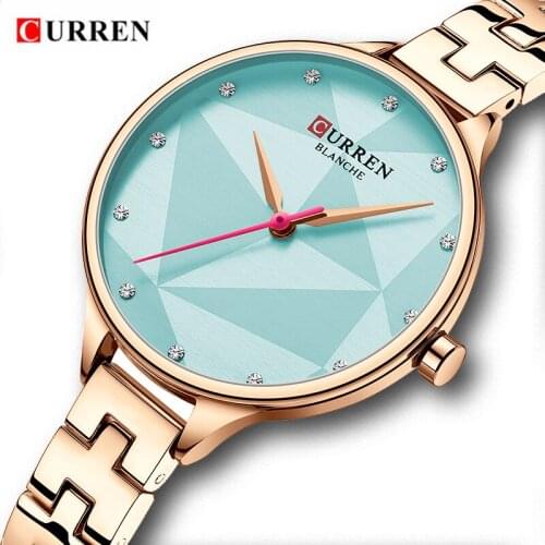 CURREN Fashion Casual Women Watches Top Luxury Brand Ladies Quartz Watch Stainless Steel Wristwatch Relogio Feminino Girl