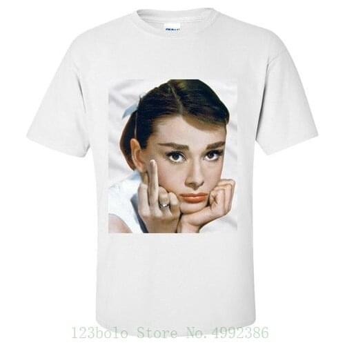 Shirt Audrey Hepburn The Bird T Shirt Small Medium Large Xl Young Man New Short Sleeve Casual T-Shirt Tee