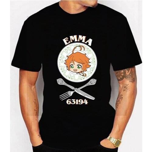 Hot Anime Cartoon T Shirt Women Fashion The Promised Neverland T-shirt Graphic Japanese Manga Tshirt Kawaii Tees