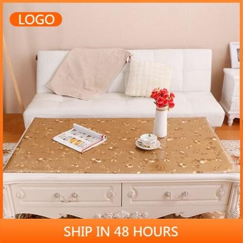 Living room coffee table pad color plastic pvc crystal plate nordic waterproof oil-proof disposable wash ironing table cloth