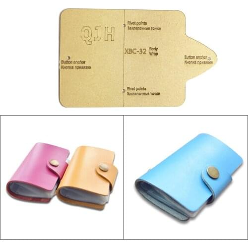 Fashion Personality Identification Card Bag Paper Pattern ID Card Cover Acrylic Template DIY Hand Sewing Craft Paper Pattern