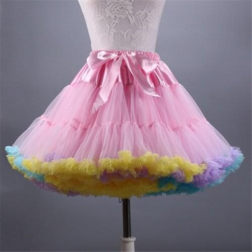 Fashion Ball Gown Underskirt Swing Short Skirt Petticoat Lolita Cosplay Petticoat Tutu Skirt Tulle Puffy Short Underskirt
