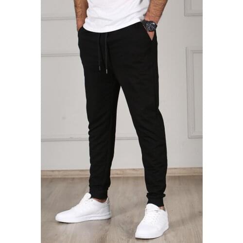 Male Black Pettitoes Fitted Sweatpants