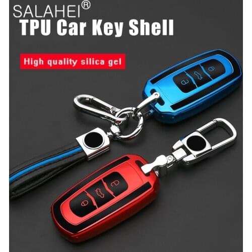 Soft TPU Car Key Case For Geely Atlas Boyue NL3 EX7 Emgrand X7 EmgrarandX7 SUV GT GC9 Borui Car Smart Key Case Cover Keychain